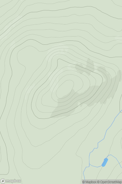 Thumbnail image for Carn Liath [Glen Albyn and the Monadh Liath] showing contour plot for surrounding peak